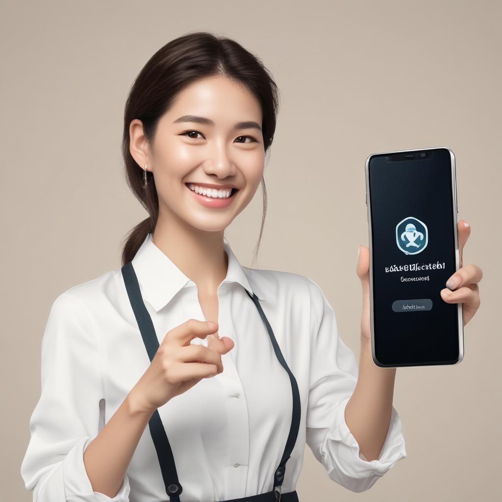 A happy person looking at a successful insurance claim notification on a smartphone, representing financial relief.