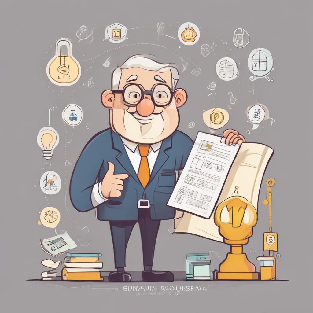 친근한 세금 전문가 캐릭터가 3.3% 세금 환급 절차를 쉽고 명확하게 설명하는 일러스트