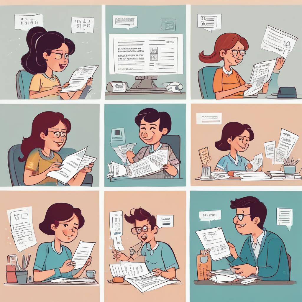 Illustration of common reasons for tax refunds, such as forgotten receipts and missed deductions.