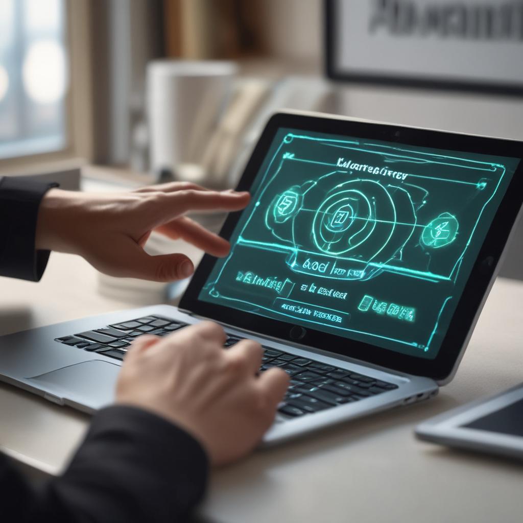 세금 환급금 조회 버튼을 누르는 손