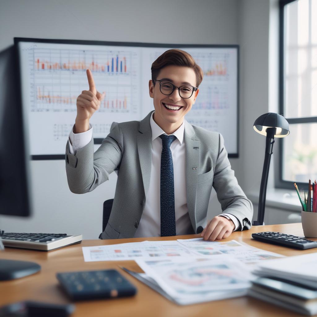A friendly tax advisor helping a client understand their comprehensive income tax refund on a computer screen.