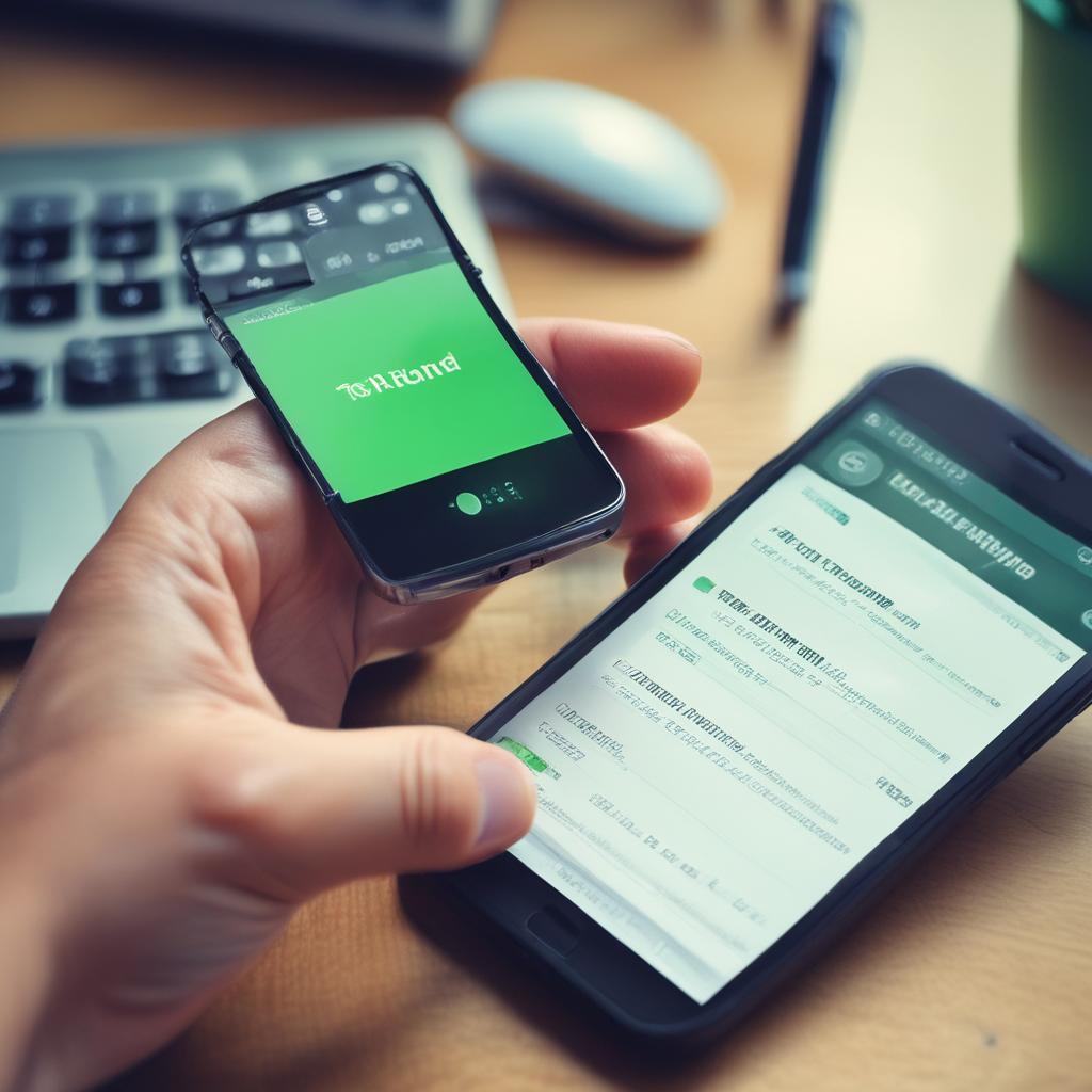 A hand holding a smartphone displaying a 'Tax Refund Found!' notification, with financial documents blurred in the background, representing quick and modern refund discovery.