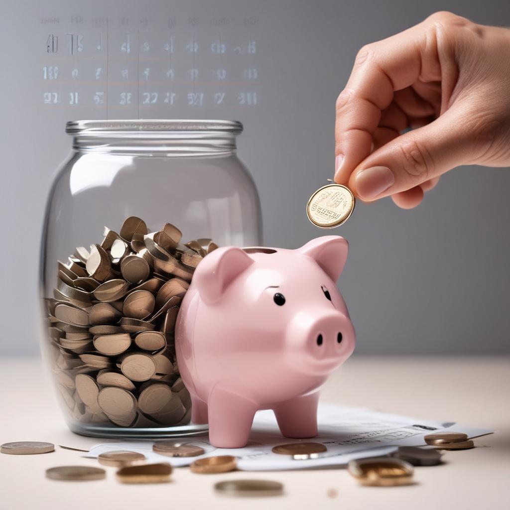 Hand putting a coin into a piggy bank, symbolizing small claims adding up over time.