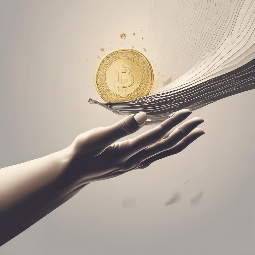 Hands receiving a cascade of golden coins and currency, symbolizing tax refund
