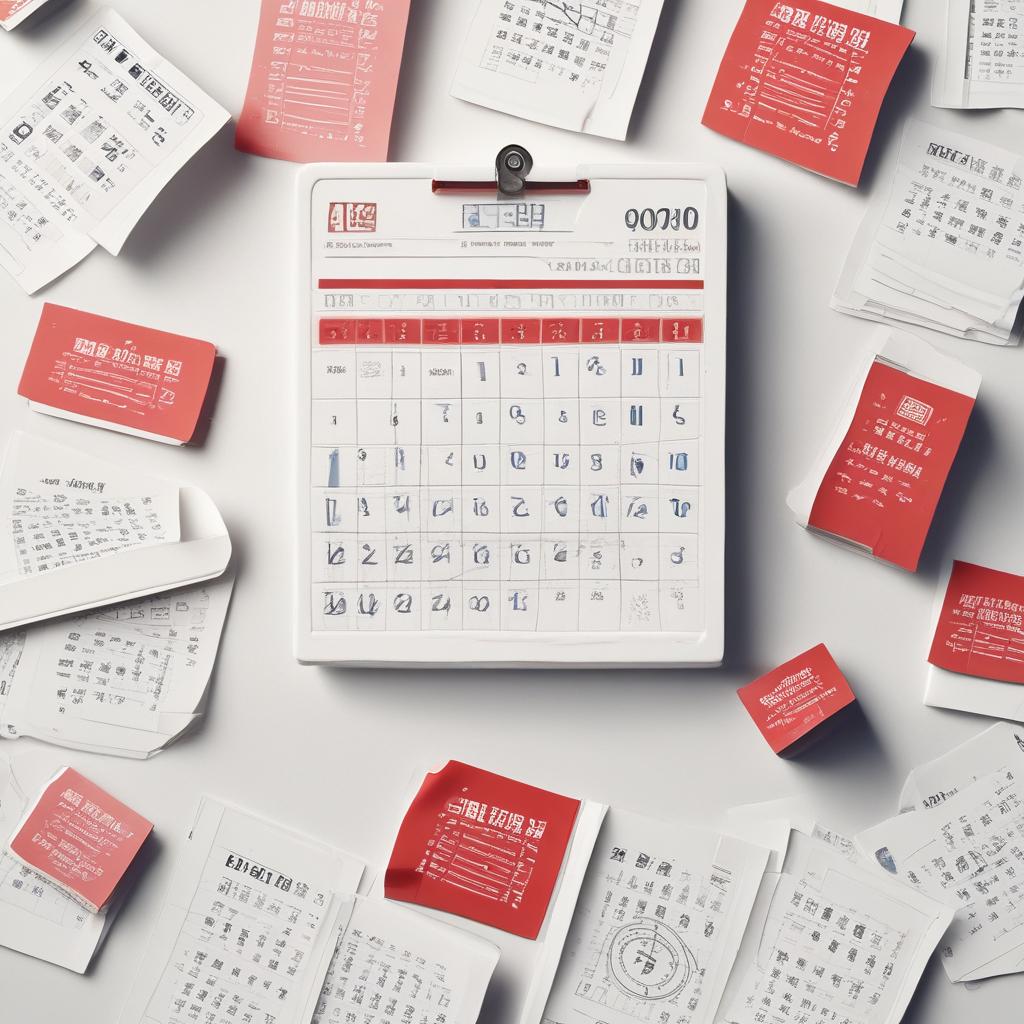 세금 서류와 달력, 시계가 어우러져 경정청구 기한의 시급성을 나타냄